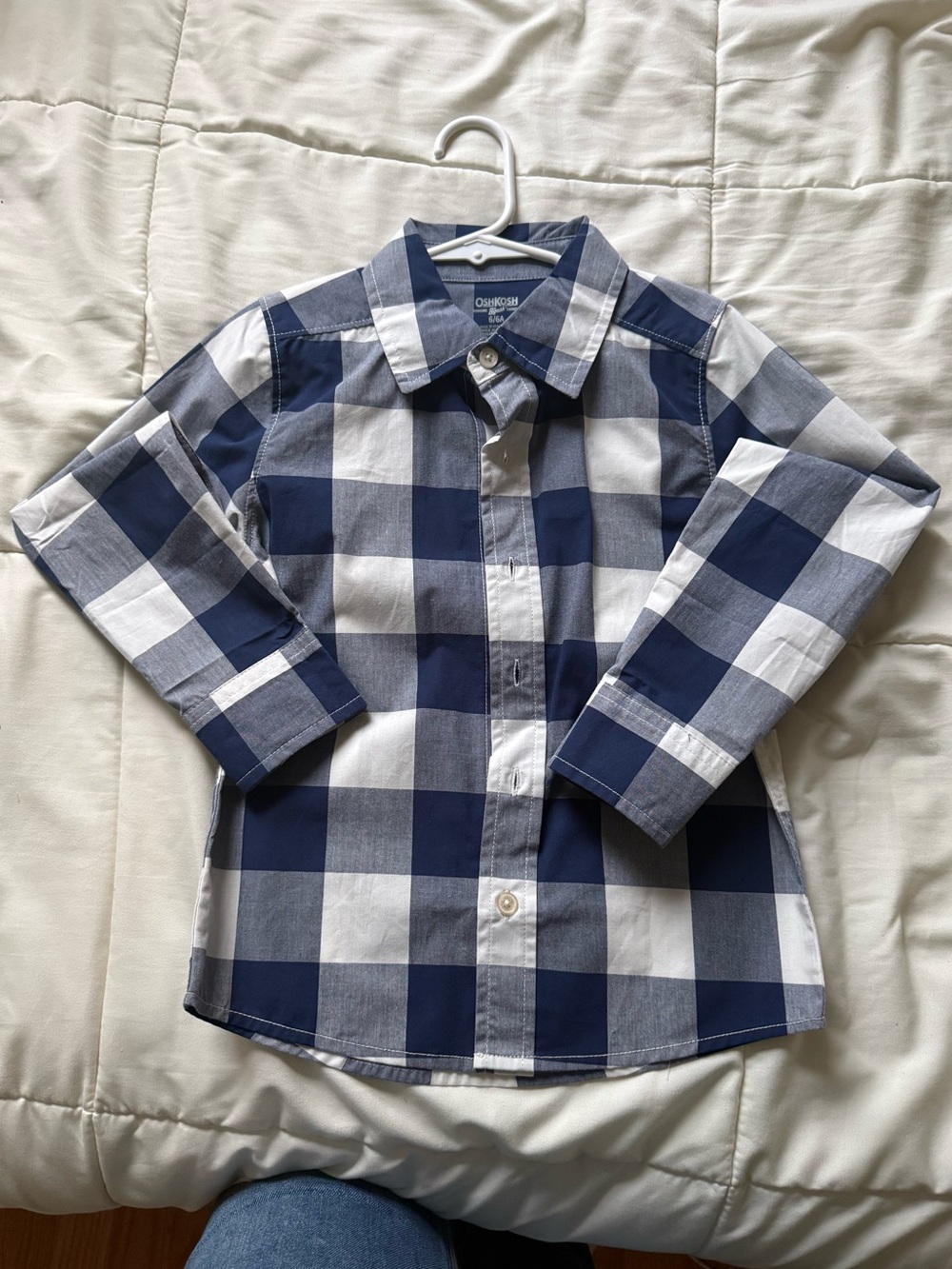 OshKosh Boys (6) Plaid Long-sleeve Shirt